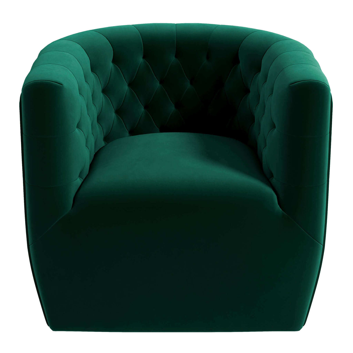 Delaney Green Velvet Swivel Chair by Ashcroft Imports at Eve Furniture