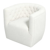 Delaney Cream Boucle Swivel Chair by Ashcroft Imports at Eve Furniture