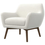 Panom White Boucle Lounge Chair by Ashcroft Imports at Eve Furniture