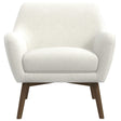 Panom White Boucle Lounge Chair by Ashcroft Imports at Eve Furniture