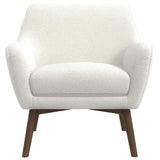 Panom White Boucle Lounge Chair by Ashcroft Imports at Eve Furniture