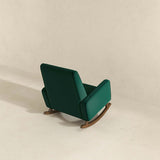 Demetrius Green Velvet Solid Wood Rocking Chair by Ashcroft Imports at Eve Furniture