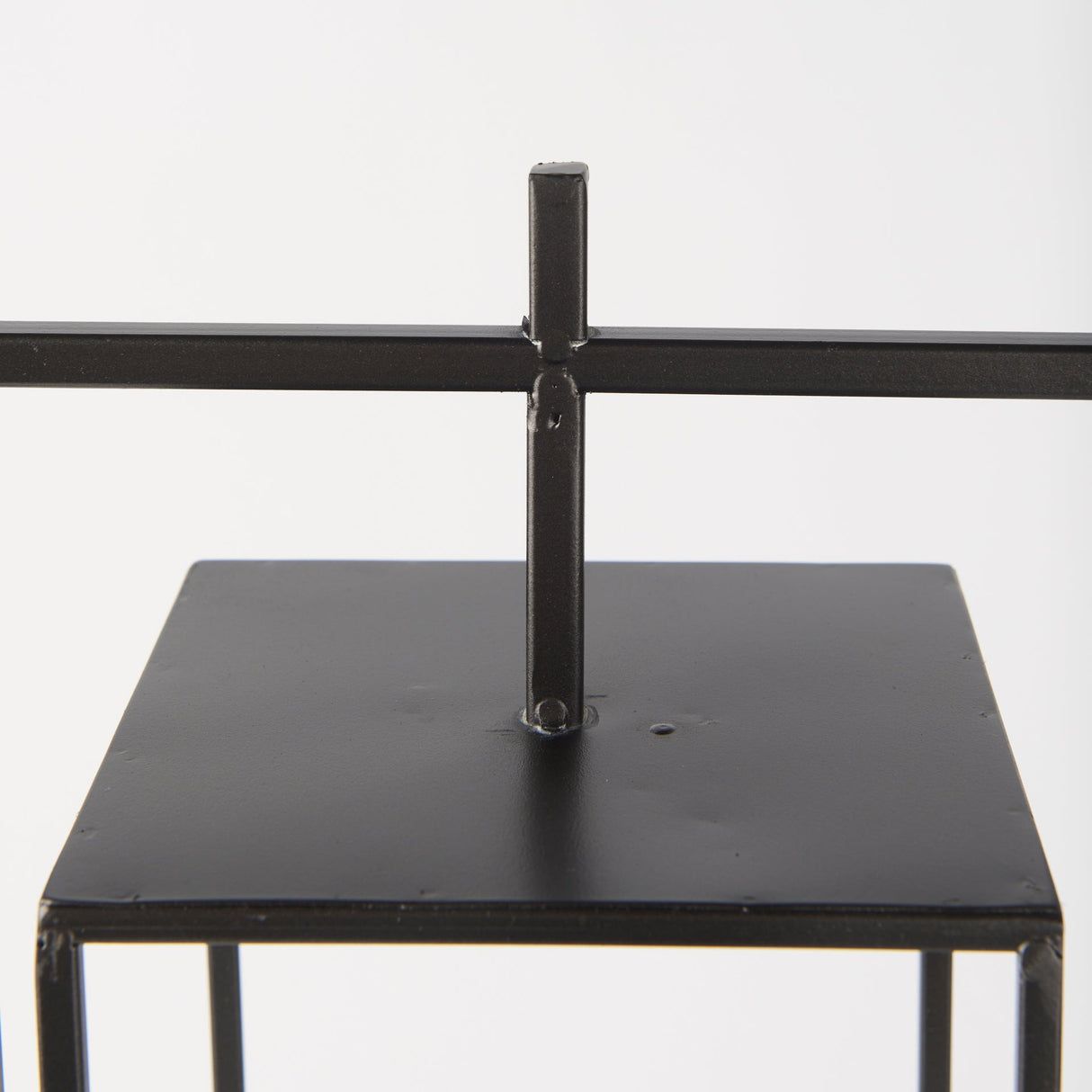 Albus I Large Black Metal Rectangular Table Candle Holder by Mercana at Eve Furniture