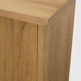 Alcott Brown Wood 4 Door Closed Sideboard by Mercana at Eve Furniture
