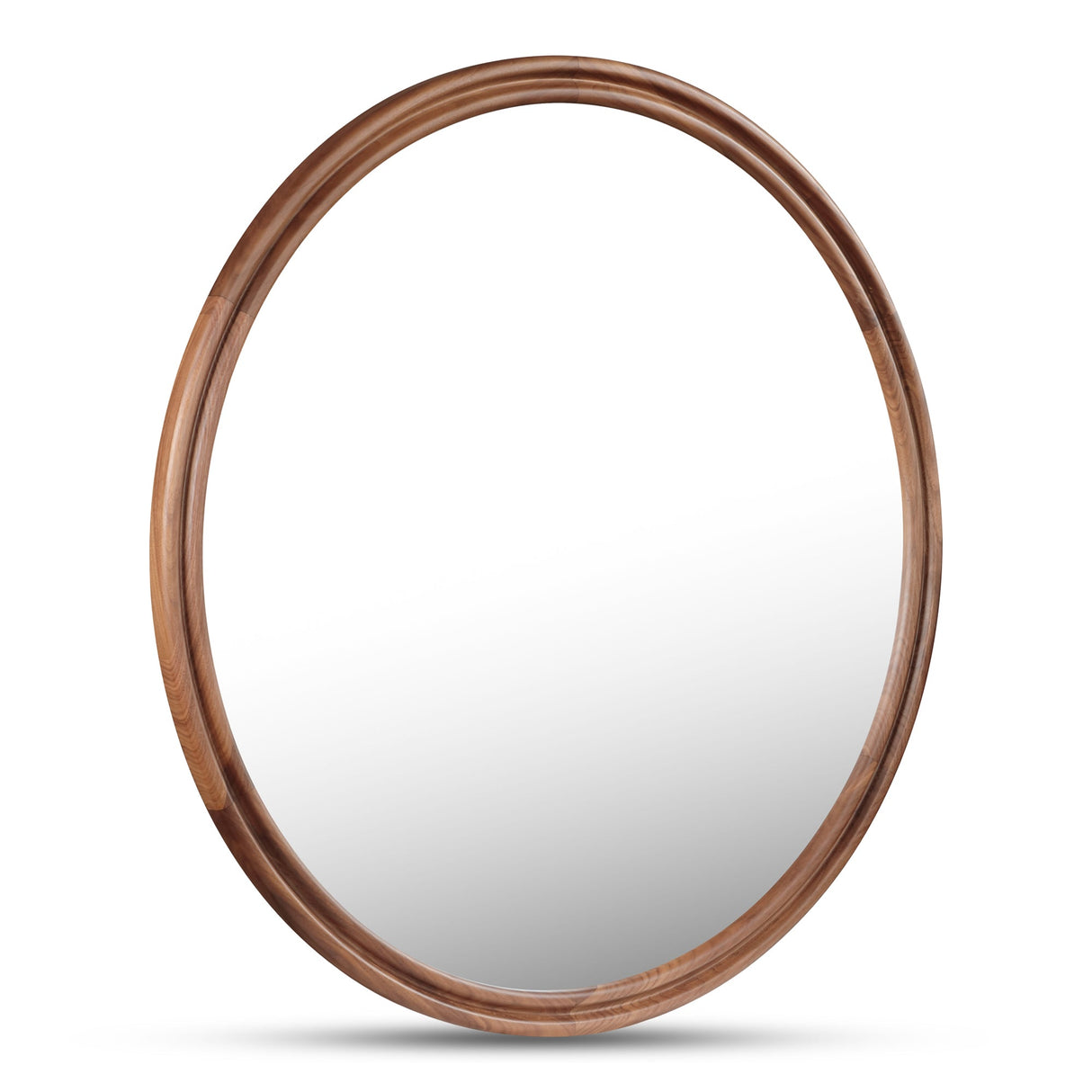 Alcott Walnut Large Round Mirror by MOES at Eve Furniture