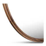 Alcott Walnut Large Round Mirror by MOES at Eve Furniture