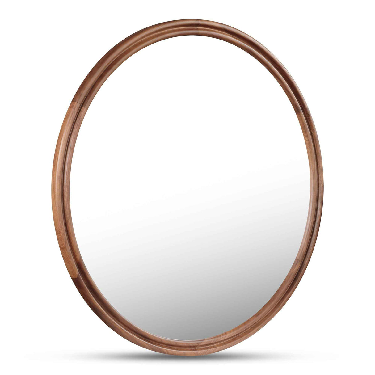 Alcott Walnut Large Round Mirror by Moe's Home at Eve Furniture