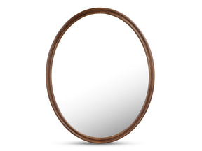 Alcott Walnut Oval Mirror by MOES at Eve Furniture