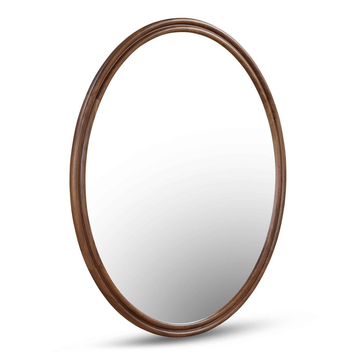 Alcott Walnut Oval Mirror by Moe's Home at Eve Furniture