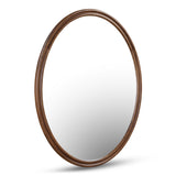 Alcott Walnut Oval Mirror by Moe's Home at Eve Furniture