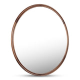 Alcott Walnut Small Round Mirror by MOES at Eve Furniture