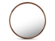 Alcott Walnut Small Round Mirror by Moe's Home at Eve Furniture