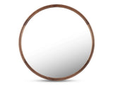 Alcott Walnut Small Round Mirror by Moe's Home at Eve Furniture