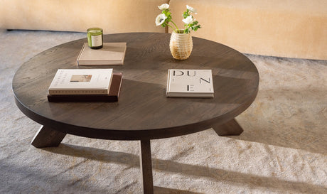Alden Coffee Table Cool Brown by Moe's Home at Eve Furniture