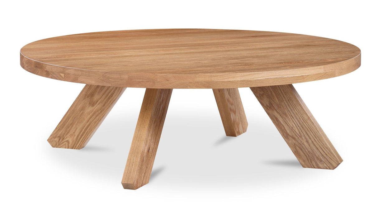 Alden Coffee Table Natural Oak by Moe's Home at Eve Furniture