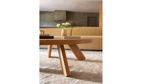 Alden Coffee Table Natural Oak by Moe's Home at Eve Furniture