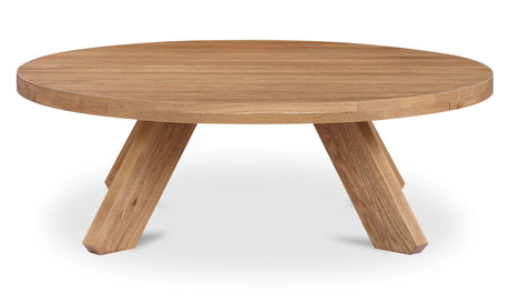 Alden Coffee Table Natural Oak by Moe's Home at Eve Furniture