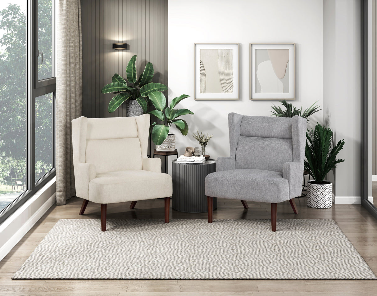 Alden Gray Accent Chair by Homelegance at Eve Furniture