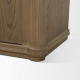 Alden Medium Brown Wood 4-Door Closed Sideboard by Mercana at Eve Furniture
