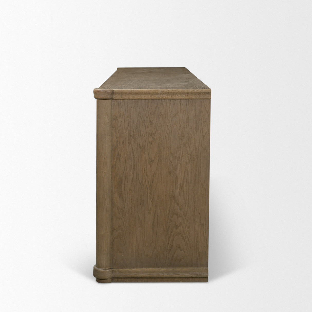 Alden Medium Brown Wood 4-Door Closed Sideboard by Mercana at Eve Furniture