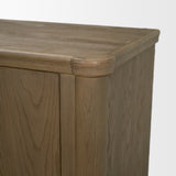 Alden Medium Brown Wood 4-Door Closed Sideboard by Mercana at Eve Furniture