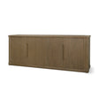 Alden Medium Brown Wood 4-Door Closed Sideboard by Mercana at Eve Furniture