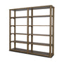Alden Medium Brown Wood Open Shelving Unit by Mercana at Eve Furniture