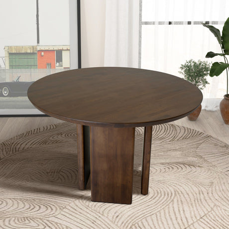 Alden Round Walnut Dining Table by Ashcroft Imports at Eve Furniture