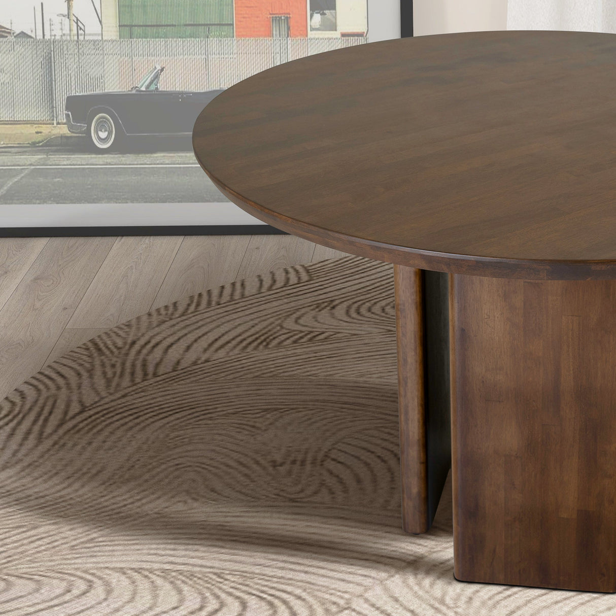 Alden Round Walnut Dining Table by Ashcroft Imports at Eve Furniture