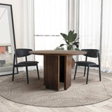 Alden Round Walnut Dining Table by Ashcroft Imports at Eve Furniture