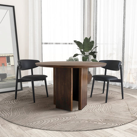 Alden Round Walnut Dining Table by Ashcroft Imports at Eve Furniture