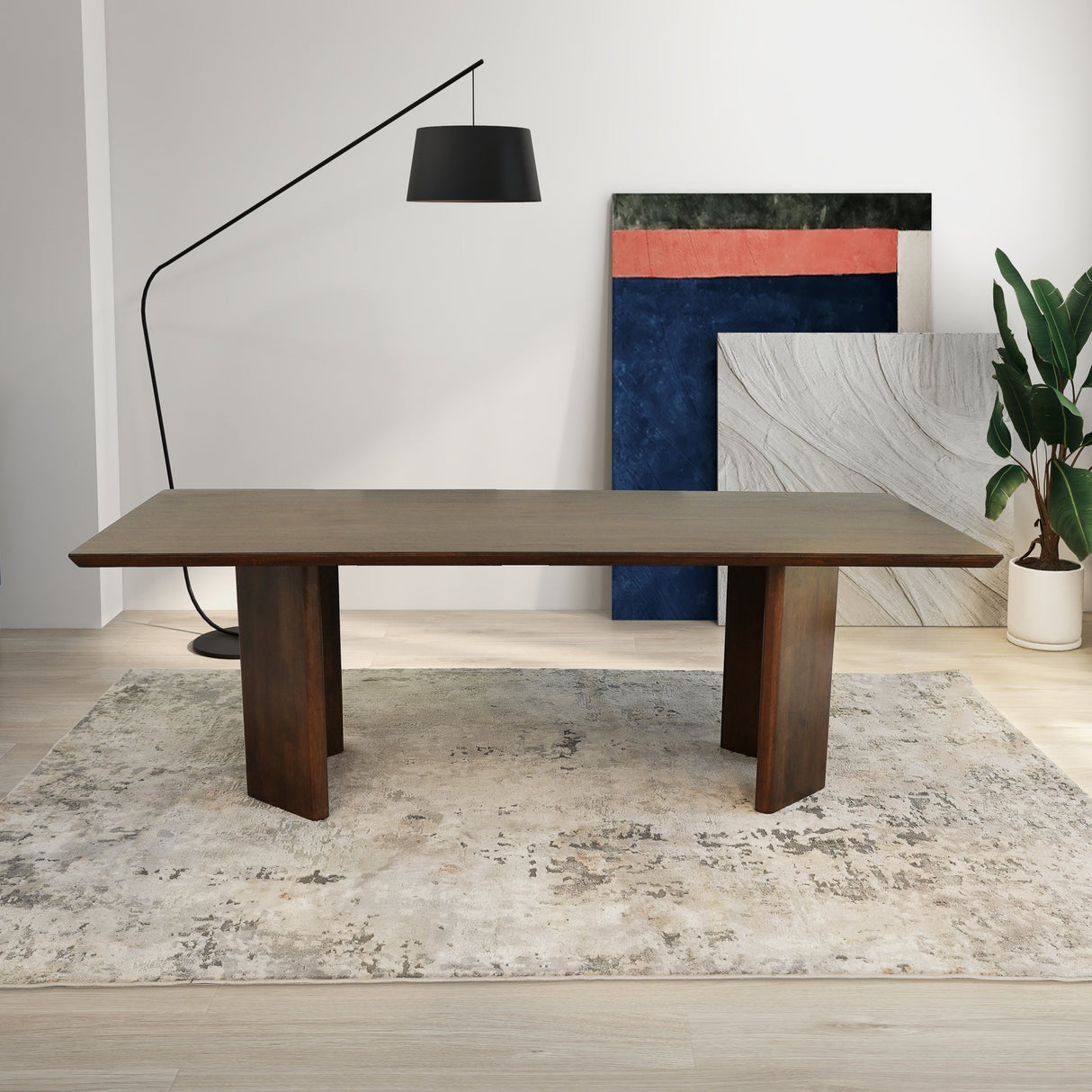 Alden Walnut Dining Table by Ashcroft Furniture at Eve Furniture
