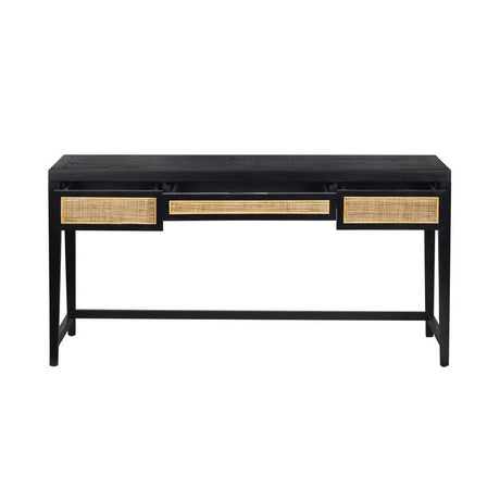 Alder Black Writing Desk by Crestview at Eve Furniture