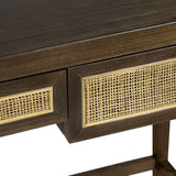 Alder Brown Writing Desk by Crestview at Eve Furniture