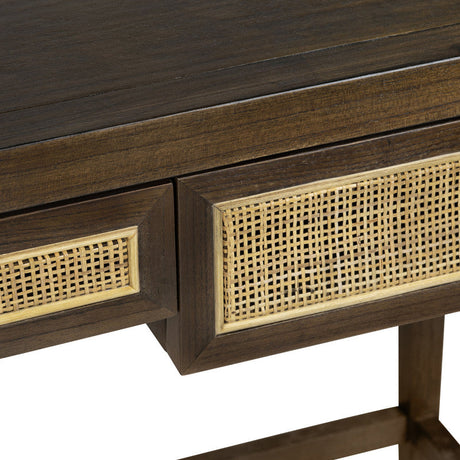 Alder Brown Writing Desk by Crestview at Eve Furniture