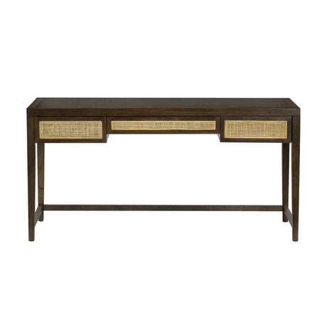 Alder Brown Writing Desk by Crestview at Eve Furniture