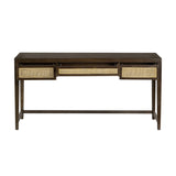 Alder Brown Writing Desk by Crestview at Eve Furniture