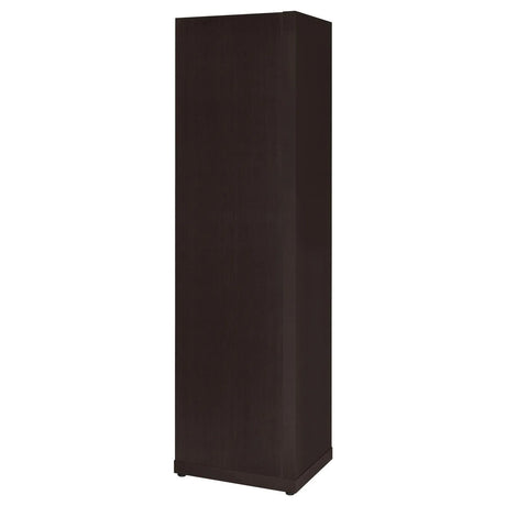 Alder Cappuccino 71-inch 6-shelf Corner Bookcase by Coaster at Eve Furniture