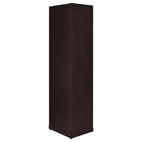 Alder Cappuccino 71-inch 6-shelf Corner Bookcase by Coaster at Eve Furniture