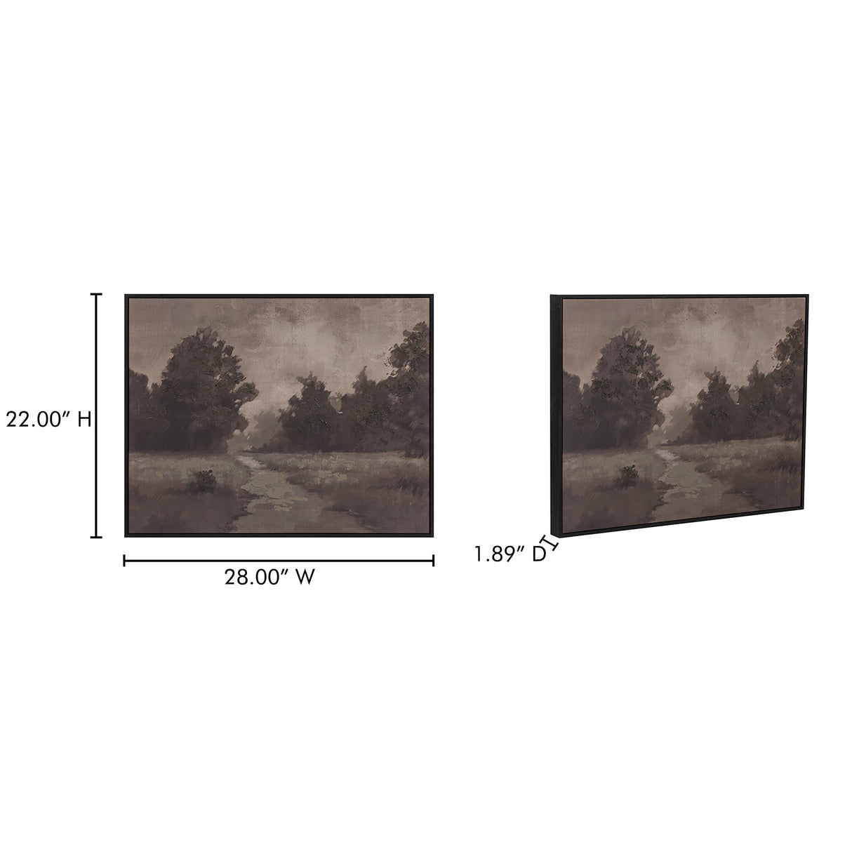 Alder Multicolor Framed Painting by Moe's Home at Eve Furniture
