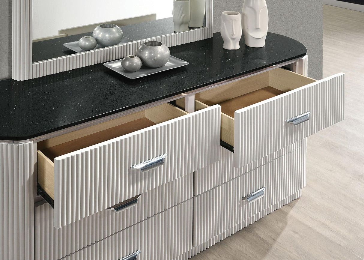 Aldgate Light Gray Dresser by Furniture of America at Eve Furniture