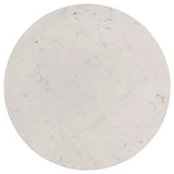Aldis Round Marble Top Coffee Table White and Natural by Coaster at Eve Furniture