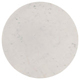 Aldis Round Marble Top Coffee Table White and Natural by Coaster at Eve Furniture