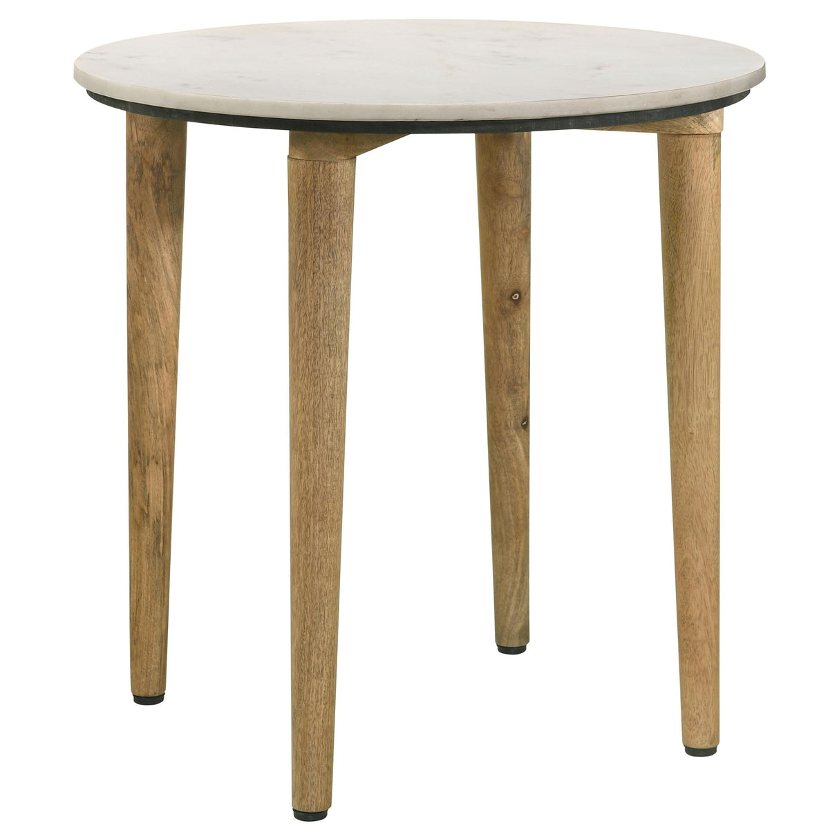 Aldis White and Brown 3-Piece Coffee and End Table Set by Coaster at Eve Furniture