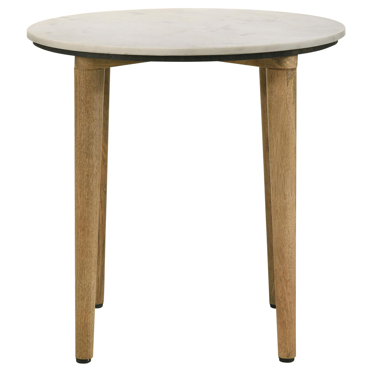 Aldis White and Brown 3-Piece Coffee and End Table Set by Coaster at Eve Furniture