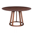 Aldo Round Dining Table - Walnut by Moe's Home at Eve Furniture