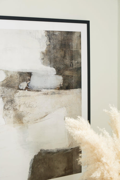 Aldricton Brown/White Wall Art by Ashley at Eve Furniture