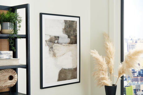 Aldricton Brown/White Wall Art by Ashley at Eve Furniture