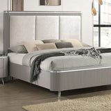 Aldridge Light Gray 5-Piece Queen Bedroom Set by Furniture of America at Eve Furniture