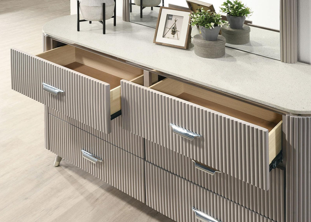 Aldridge Light Gray Dresser by Furniture of America at Eve Furniture
